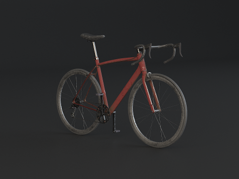 Vieux v&eacute;lo de route g&eacute;n&eacute;rique Modèle 3D