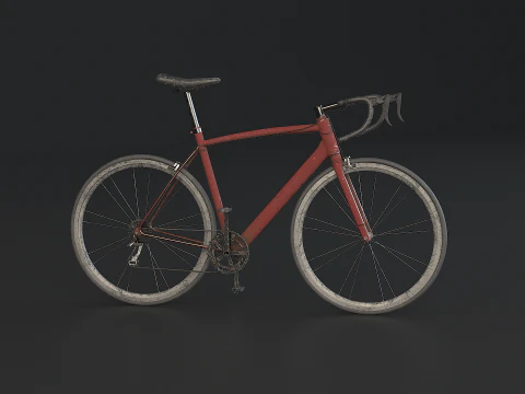 Old Generic Road Bicycle 3D Model