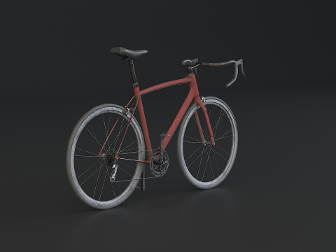 Vieux v&eacute;lo de route g&eacute;n&eacute;rique Modèle 3D
