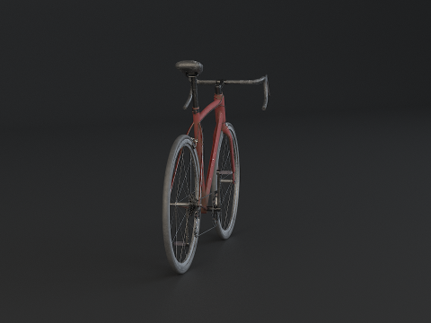 Vieux v&eacute;lo de route g&eacute;n&eacute;rique Modèle 3D