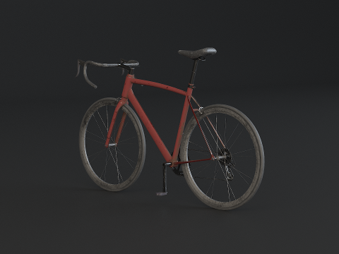 Vieux v&eacute;lo de route g&eacute;n&eacute;rique Modèle 3D