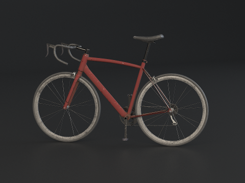 Vieux v&eacute;lo de route g&eacute;n&eacute;rique Modèle 3D