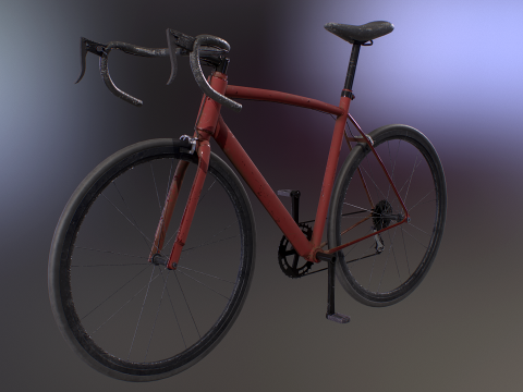 Vieux v&eacute;lo de route g&eacute;n&eacute;rique Modèle 3D