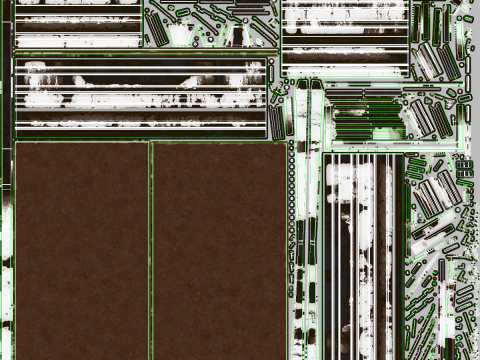 Paslanmış Kargo R&ouml;morku PBR 3D Model