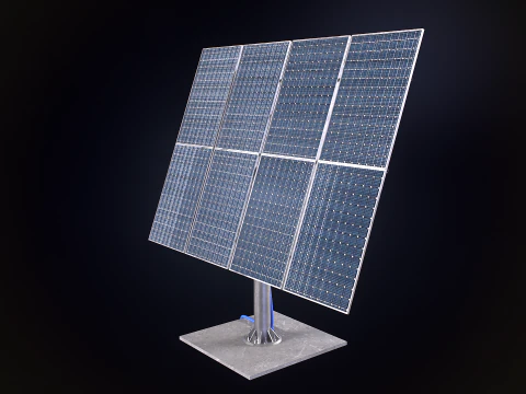 Pannello del sistema di tracciamento solare Modello 3D