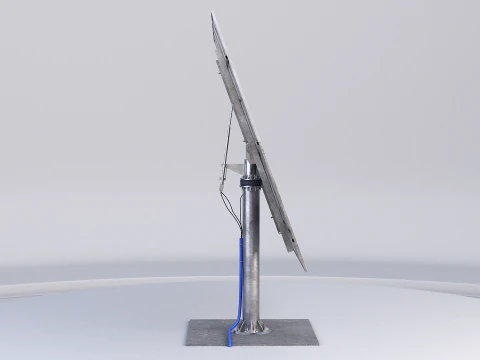 Pannello del sistema di tracciamento solare Modello 3D