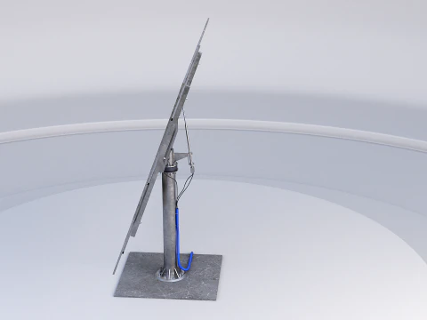 Pannello del sistema di tracciamento solare Modello 3D
