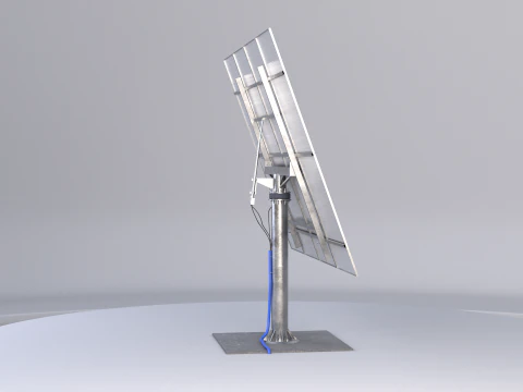 Pannello del sistema di tracciamento solare Modello 3D