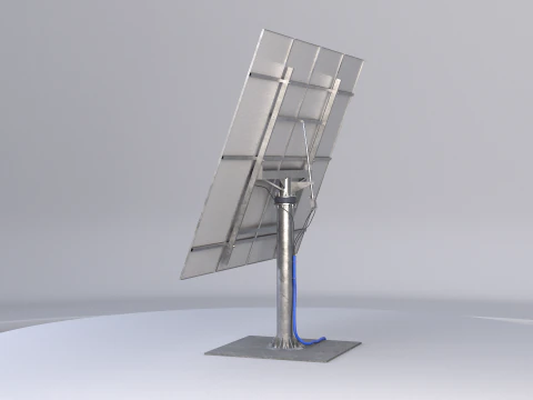 Pannello del sistema di tracciamento solare Modello 3D
