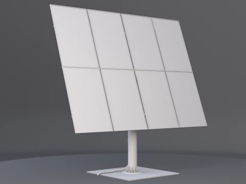 Pannello del sistema di tracciamento solare Modello 3D