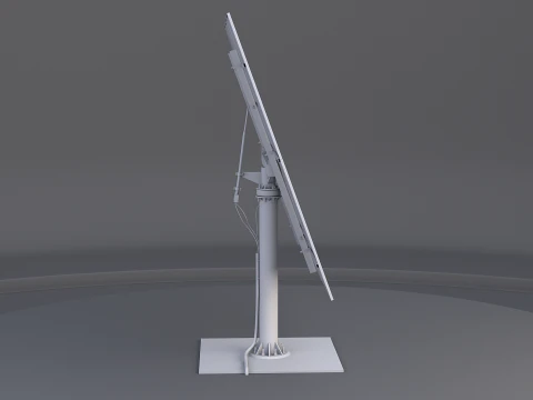 Pannello del sistema di tracciamento solare Modello 3D