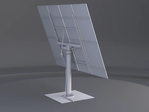 Pannello del sistema di tracciamento solare Modello 3D