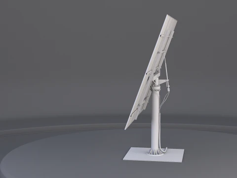 Pannello del sistema di tracciamento solare Modello 3D