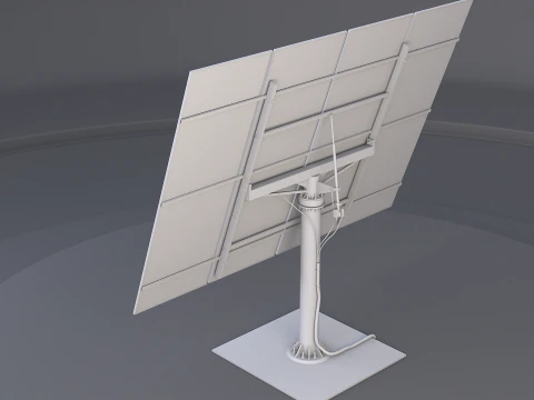 Pannello del sistema di tracciamento solare Modello 3D