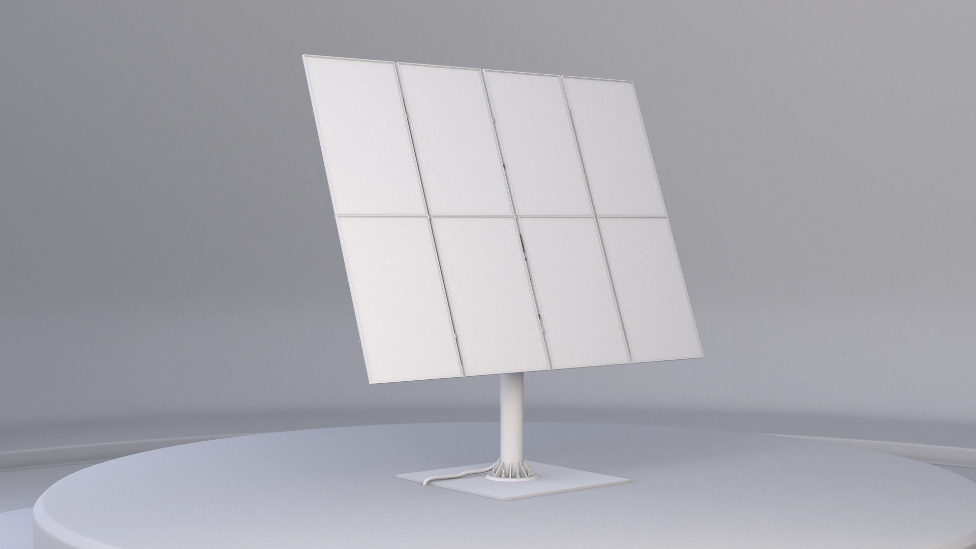 Solar Tracking System Pannel UT 3D Model .c4d .max .obj .3ds .fbx .stl .blend 