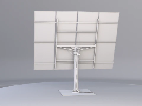 Solar Tracking System Pannel UT 3D Model