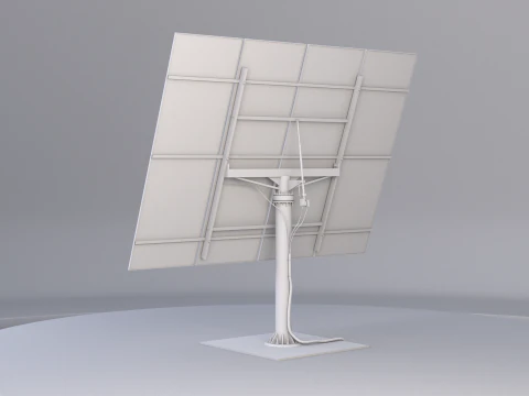 Solar Tracking System Pannel UT 3D Model