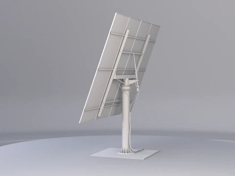 Solar Tracking System Pannel UT 3D Model