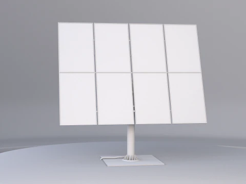Solar Tracking System Pannel UT 3D Model
