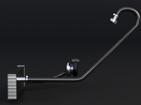 Sistem Turbocharger Model 3D