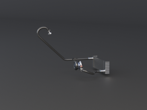 Sistem Turbocharger Model 3D