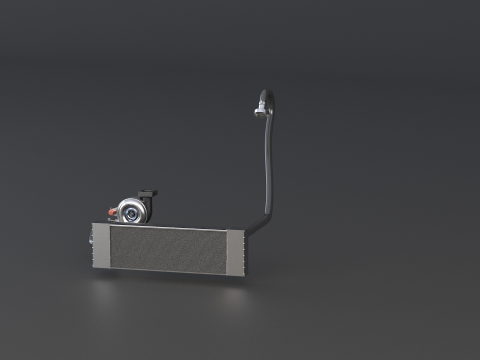 Sistem Turbocharger Model 3D