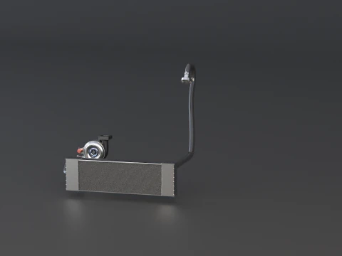 Sistema di turbocompressore Modello 3D