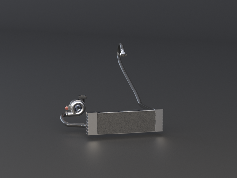 Sistem Turbocharger Model 3D
