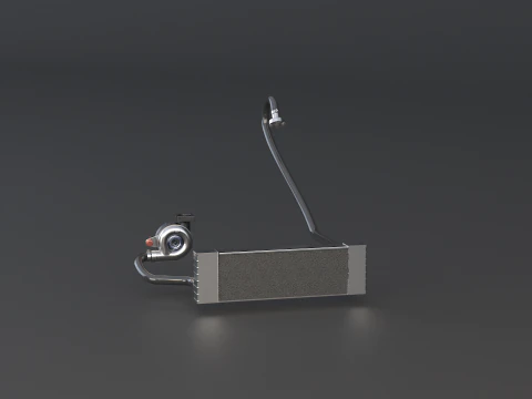 Sistema di turbocompressore Modello 3D