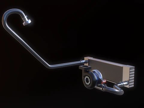 Sistema di turbocompressore Modello 3D