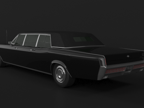 1966 年リンカーン コンチネンタル エグゼクティブ リムジン 3Dモデル