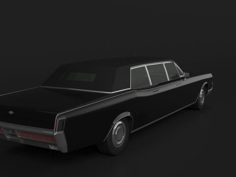 1966 年リンカーン コンチネンタル エグゼクティブ リムジン 3Dモデル