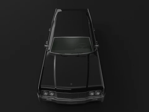 1966 Lincoln Continental Executive Limousine 3D Model