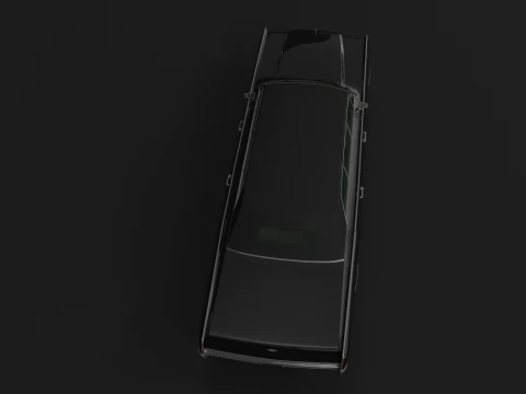 1966 Lincoln Continental Executive Limousine 3D Model