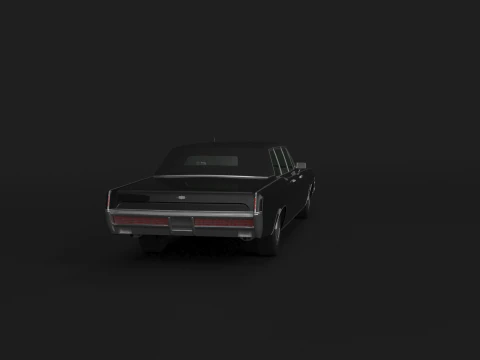 1966 Lincoln Continental Executive Limousine 3D Model