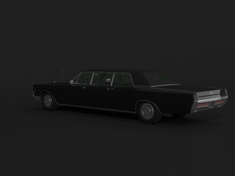 1966 年リンカーン コンチネンタル エグゼクティブ リムジン 3Dモデル
