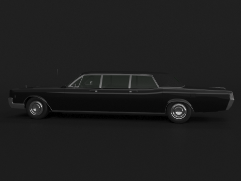 1966 年リンカーン コンチネンタル エグゼクティブ リムジン 3Dモデル