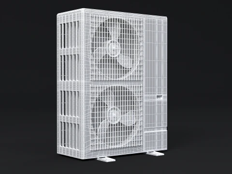 Air Heat Pump 3D Model