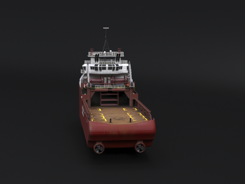 Nave da rifornimento per rimorchiatori per la movimentazione dell'ancora Modello 3D