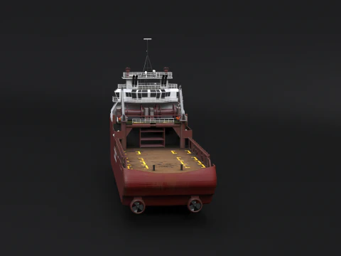 Anchor Handling Tug Supply Vessel 3D Model