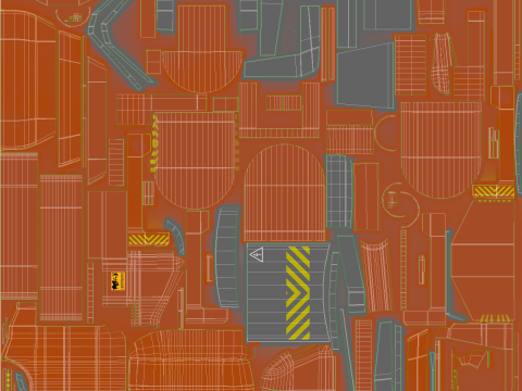 आर्टिकुलेटेड इलेक्ट्रिक फोर्कलिफ्ट 3D मॉडल