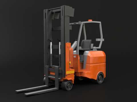 आर्टिकुलेटेड इलेक्ट्रिक फोर्कलिफ्ट 3D मॉडल