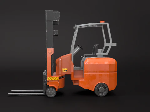 Carrello elevatore elettrico articolato Modello 3D