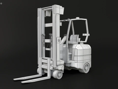 Carrello elevatore elettrico articolato Modello 3D