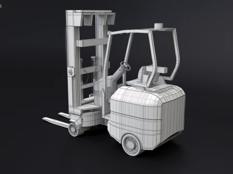 Carrello elevatore elettrico articolato Modello 3D