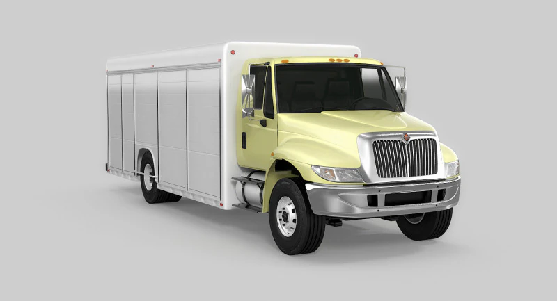 Camion per la consegna di bevande Modello 3D .c4d .max .obj .3ds .fbx .stl .blend 