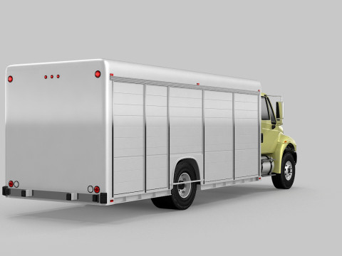 पेय पदार्थ डिलीवरी ट्रक 3D मॉडल