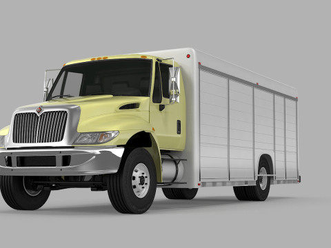 पेय पदार्थ डिलीवरी ट्रक 3D मॉडल