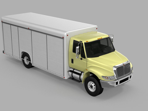 पेय पदार्थ डिलीवरी ट्रक 3D मॉडल