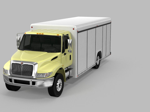 पेय पदार्थ डिलीवरी ट्रक 3D मॉडल